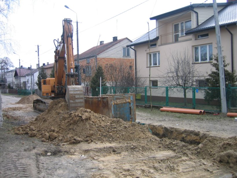 Budowa sieci kanalizacji przy ulicy Sonecznej